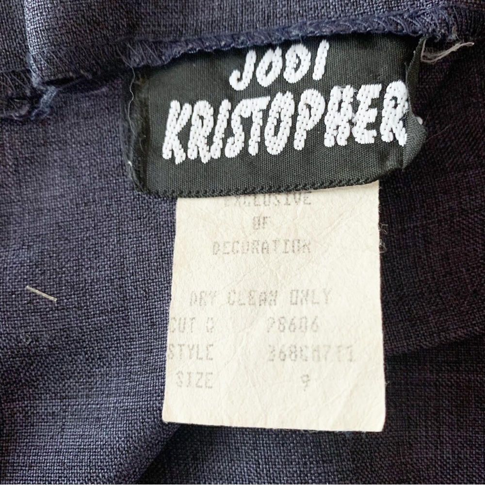 Jodi Kristopher dress with velvet flowers size 9 - Picture 5 of 8